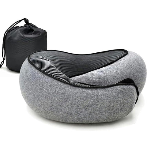 Memory Foam Snail Travel Pillow Portable U-Shaped Airplane Office Nap Neck Support Pillow