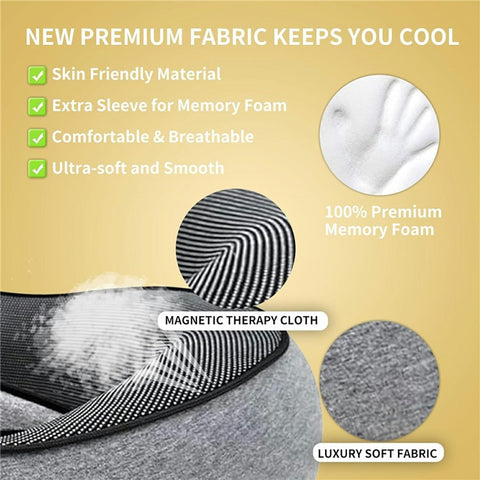 Memory Foam Snail Travel Pillow Portable U-Shaped Airplane Office Nap Neck Support Pillow
