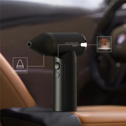 Multifunction Mini Handheld Turbo Fan USB Rechargeable High Speed Portable Blower