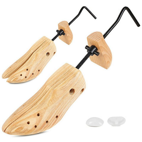 Adjustable Wooden Shoe Stretcher For Men  /  Women Pine Wood Shoe Shaper S Size 34-37