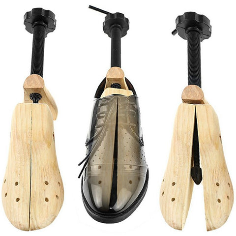 Adjustable Wooden Shoe Stretcher For Men  /  Women Pine Wood Shoe Shaper S Size 34-37