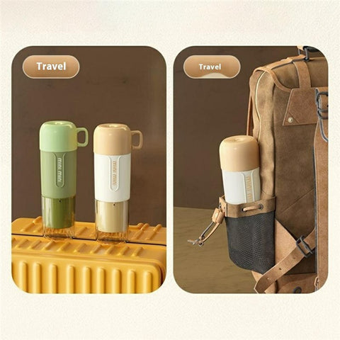 3 in 1 Travel Mug Set Portable Toothbrush Cup Family Toiletry Kit for Home / Outdoor