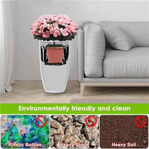 Adjustable Plant Storage Pot Net for Indoor / Outdoor Planter Holder with 8 Hooks