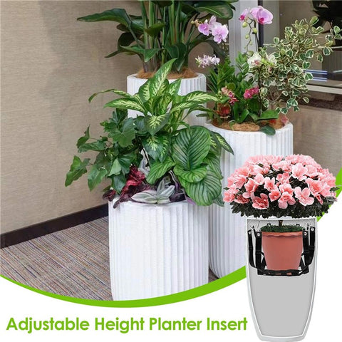 Adjustable Plant Storage Pot Net for Indoor / Outdoor Planter Holder with 8 Hooks