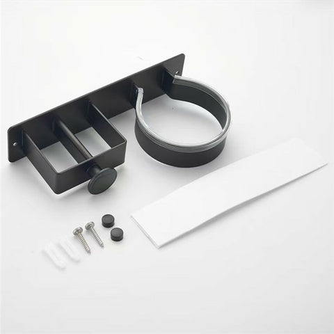 Hair Dryer Holder Wall Mount No Drill Bathroom Organizer for Hairdryer / Straightener / Curling Iron Storage Rack