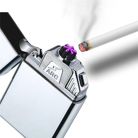 Electric Lighter 6 Arc Windproof USB Charging Flameless Igniter Smoking Candle Kitchen Accessories