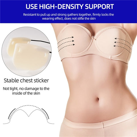Invisible Adhesive Bra Backless Strapless Silicone Breast Lift Boob Tape Nipple Cover