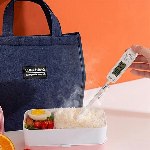 24x27x14cm Insulated Lunch Bag Work School Aluminum Foil Aluminum Cloth Bento Carrier Tote Bag