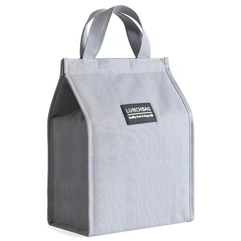 24x27x14cm Insulated Lunch Bag Work School Aluminum Foil Aluminum Cloth Bento Carrier Tote Bag