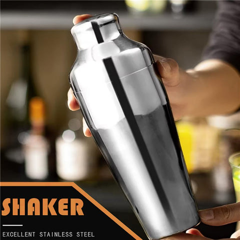 12 in 1 Cocktail Shaker Set Stainless Steel 700ML Bartender Mixer Bar Tools Kit with Bamboo Stand (BPA Free, No FDA)
