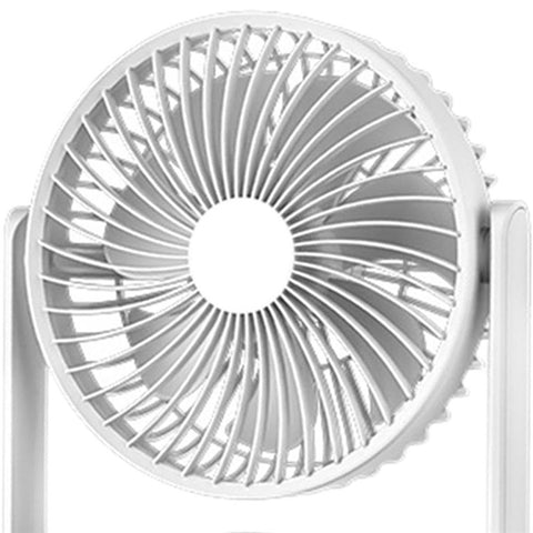 F-052 3 Speeds Adjustable Dual Head Desk Fan USB Charging Summer Air Circulator Fan for Office Dorm