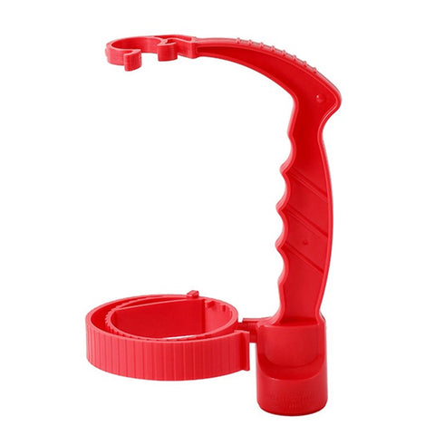 Beverage Bottle Pourer Handle Precision Flow Control Anti Spill Handle with Built-In Bottle Opener