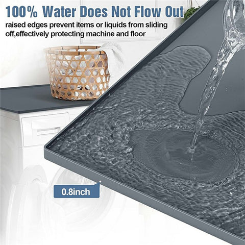 50x60cm Washer Dryer Top Cover Mat Washing Machine Non Slip Waterproof Silicone Protective Pad