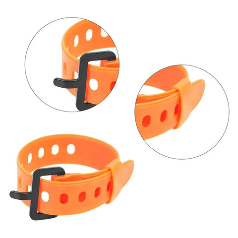30x2.5cm Multipurpose Tie Down Strap Travel Quick Release Luggage Cargo Rubber Binding Cord
