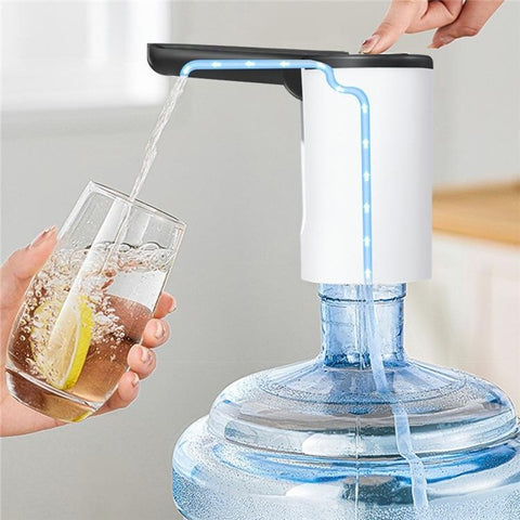 Portable Electric Bottled Water Dispenser Pump Mineral Water Bucket Automatic Pump Dispenser (BPA Free, No FDA)