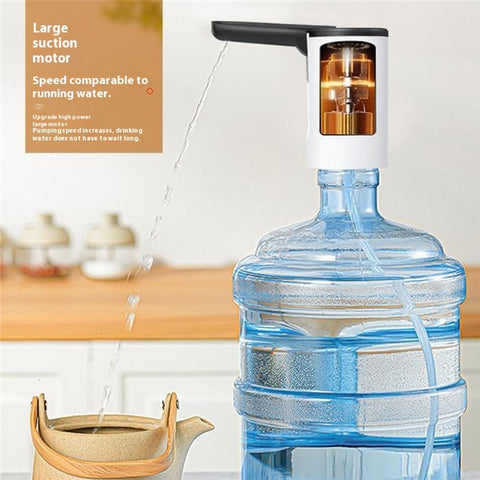 Portable Electric Bottled Water Dispenser Pump Mineral Water Bucket Automatic Pump Dispenser (BPA Free, No FDA)