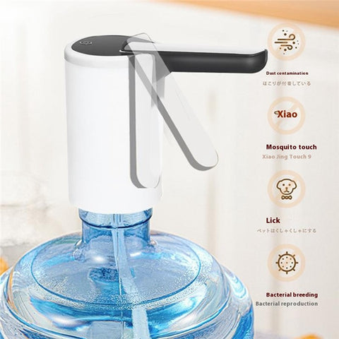 Portable Electric Bottled Water Dispenser Pump Mineral Water Bucket Automatic Pump Dispenser (BPA Free, No FDA)