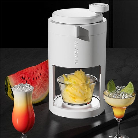 Hand Crank Ice Shaver Machine ABS Manual Snow Cone Shaved Ice Maker (BPA Free, No FDA)