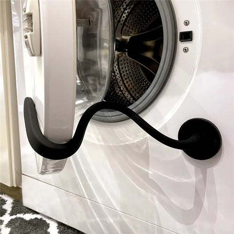 Front-Loading Washing Machine Door Prop Tool Aluminum + Silicone Keep Washer Dryer Door Open Accessory