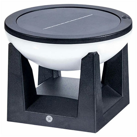 Solar Wall Light Outdoor Waterproof 3 Color Modes Garden Patio Fence Lighting Decorative Ambiance Lamp Round