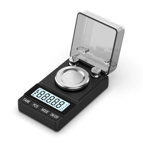 Portable Digital Scale 50g / 0.001g High Precision Jewelry Gold Powder Scale with Calibration Weights