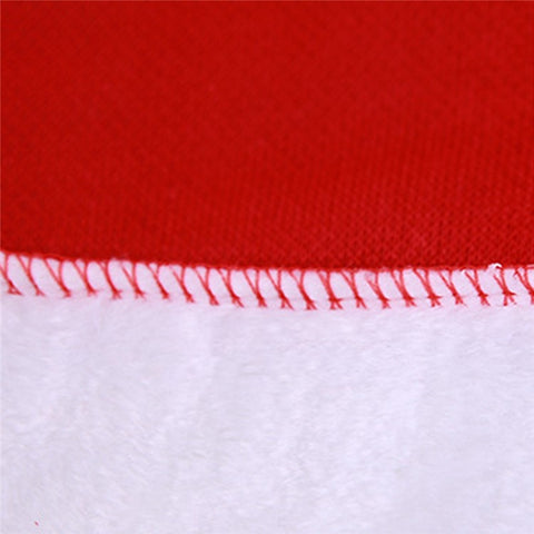 2Pcs / Set Soft Plush Christmas Hat for Adult, Santa Claus Cap Decoration Gift Christmas Party New Year Supply