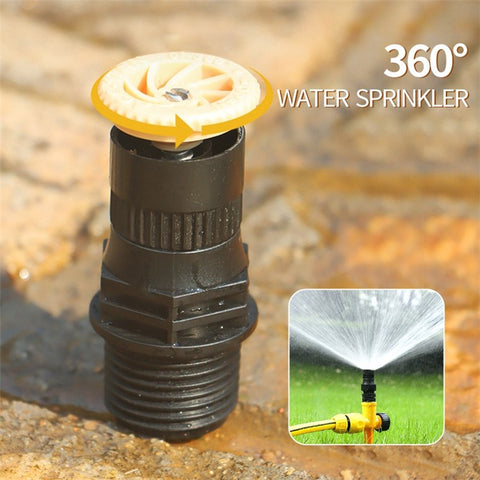 360-Degree Rotation Auto Irrigation System Garden Lawn Sprinkler Angle Adjustable Spraying Tool for Ground Plants, Grassland