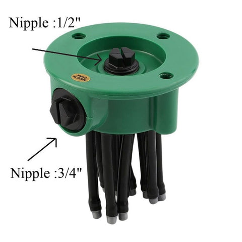 Garden Sprinkler 360-Degree Automatic Sprinkler Multiple Head Adjustable Outdoor Yard Sprinkler System Garden Garden Irrigation Tool