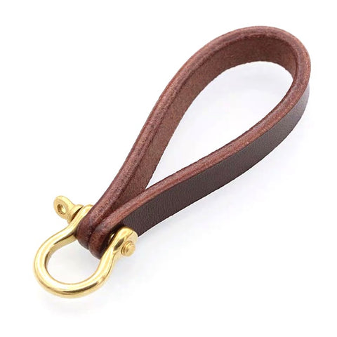 Top-layer Cowhide Leather Hand Wrist Lanyard Key Chain Wear-resistant Keychain Wristlet Strap for Car Remote, Home Key