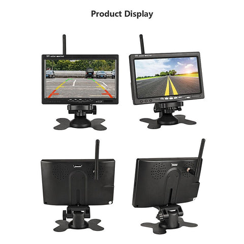 7-Inch Car Monitor Set Wireless Back-Up Camera Bus Wireless Rear View System (Digital Version)