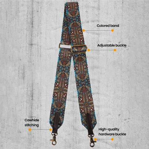 3001 Wide Purse Strap Bohemian Replacement Crossbody Shoulder Strap Adjustable Handbag Belt