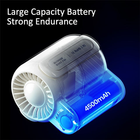 F013 Portable Mini USB Rechargeable Cooling Fan Summer Handheld Belt Hanging Clip Fan (CE Certified)