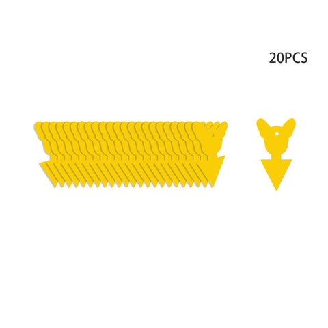 20Pcs Sticky Insect Trap Plant Pest Control Catcher Gardening Supplies Double-sided Yellow PP Sticky Board