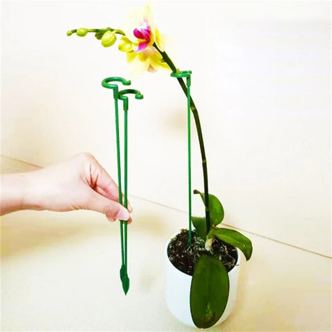 10PCS 17CM Plant Grow Cage Ring Fiberglass Plant Stake Indoor Orchid Rose Single Stem Support Stake
