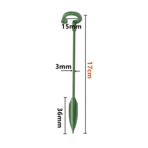 10PCS 17CM Plant Grow Cage Ring Fiberglass Plant Stake Indoor Orchid Rose Single Stem Support Stake