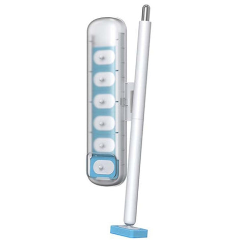 Magnetic Wall Mounted Toilet Brush Set Disposable WC Brush Head Long Handle Toilet Cleaner