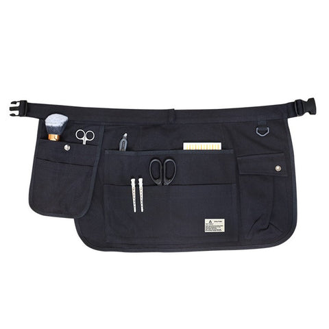 Multi Pockets Cosmetics Gardening Tools Storage Short Apron Waist Buckle Canvas Work Apron