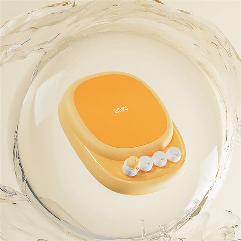 SOTHING Thermostatic Coaster 3 Temperature Adjustments PTC Heating Coffee Milk Warmer Coaster, EU Plug