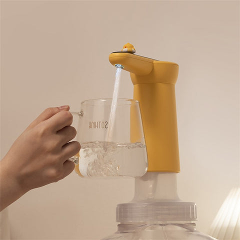 SOTHING Fun Swim Ring Chick 4 Levels Electric Water Dispenser Automatic Drinking Water Bottle Pump (BPA Free, No FDA Certification)