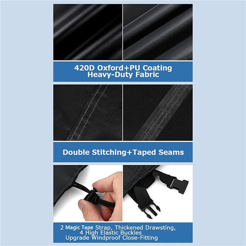 420D Oxford Cloth Outdoor Garden Sunbed Cover Lounger Chair Protective Cover, 200*75*70 / 40cm