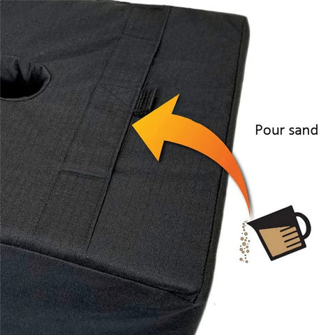 KG0113 Parasol Base Weight Bag Oxford Cloth Square Sand Bag for Outdoor Garden Umbrella Base