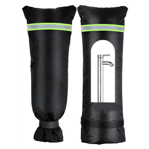 KG0127 51x20cm Outdoor Faucet Protective Cover 210D Oxford Cloth Winter Waterproof Anti-Freeze Tap Cover