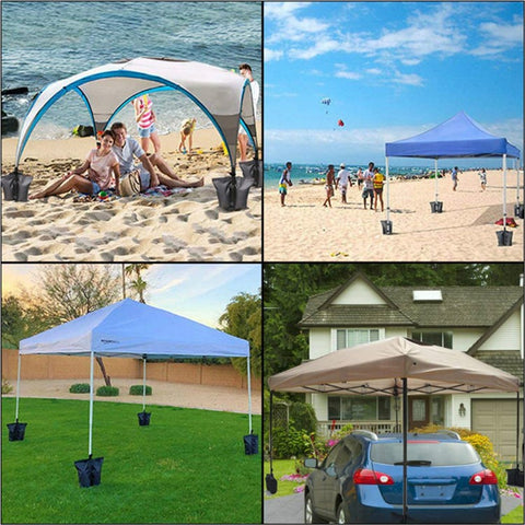 KG0067 4Pcs Outdoor Parasol Tent Windproof Fixing Sandbag 600D Oxford Cloth Sun Shield Umbrella Weight Bags