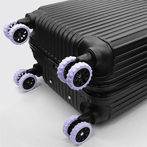 8Pcs Reduce Noise Silicone Wheels Caster Shoes Luggage Wheels Protector, Size L