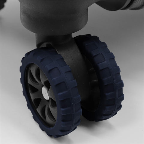8Pcs Reduce Noise Silicone Wheels Caster Shoes Luggage Wheels Protector, Size L