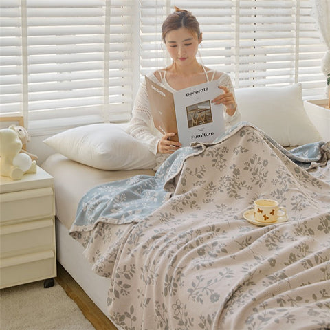 180x200cm Class A Cotton Gauze Blanket Home Summer Towel Quilt Air Conditioning Blanket