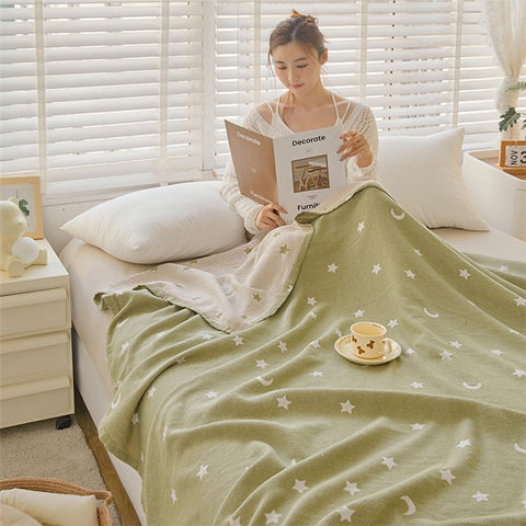 180x200cm Class A Cotton Gauze Blanket Home Summer Towel Quilt Air Conditioning Blanket