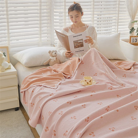 180x200cm Class A Cotton Gauze Blanket Home Summer Towel Quilt Air Conditioning Blanket