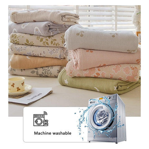 150x200cm Class A Cotton Gauze Air Conditioning Blanket Breathable Summer Towel Quilt