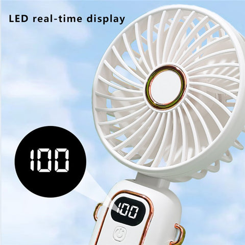 Portable Neck-Mounted Fan Rechargeable Desktop Personal Summer Cooler